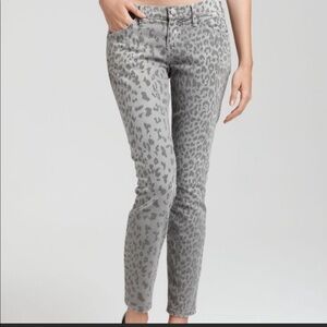 Current/Elliott “The Stiletto” leopard print jeans